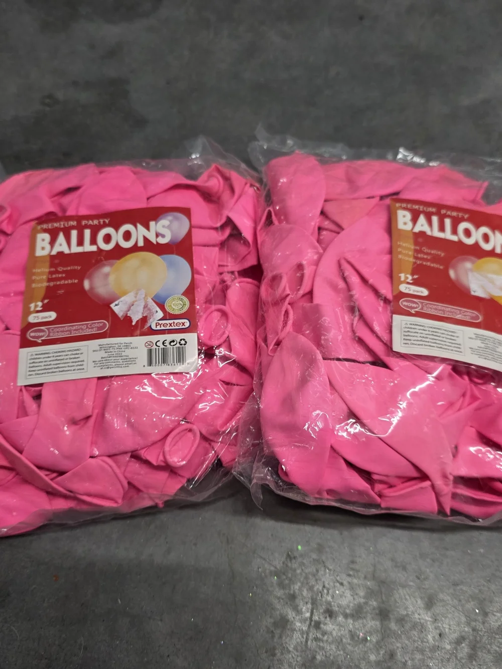 Pink Party Balloons - 2 Packs of 12